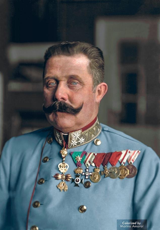 20. Franz Ferdinand, Archduke of Austria-Este, Austro-Hungarian, and Royal Prince of Hungary and of Bohemia.