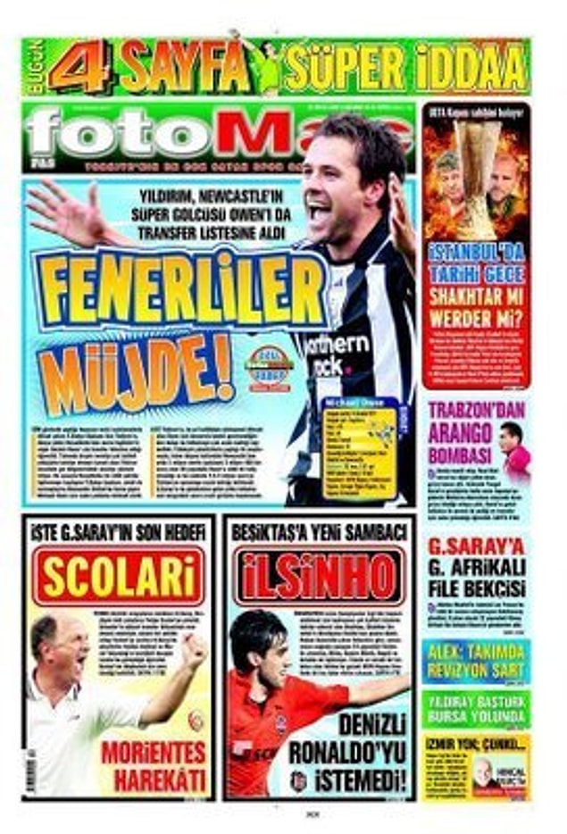 14. Michael Owen müjdesi.