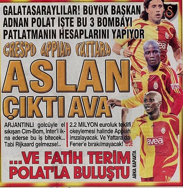 15. Nasıl bir manşetse üçte sıfır tutturmuşlar.