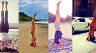 Yoga Sayesinde Verdikleri Pozlarla Vücutlarının Esnekliği Aklımızı Alan 21 Ünlü