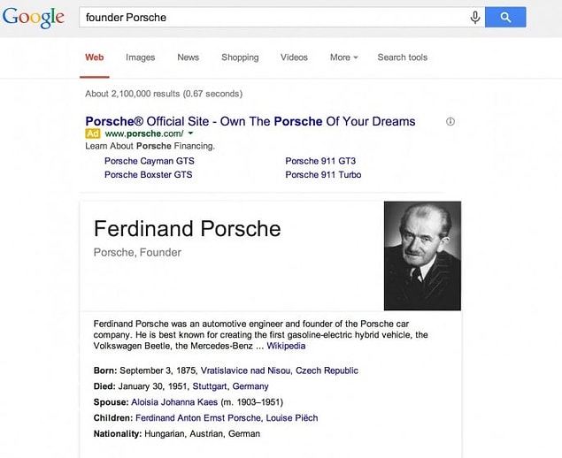 13. Okul ödevlerinde lazım olur bu özellik genelde. Sunuma hazırlanıyorsunuz ve biyografik bir konu verildi size sunum yapmanız için. Google söyler hemen size gerekli bilgileri...