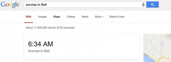 3. Вы можете узнать точное время восхода и захода солнца.