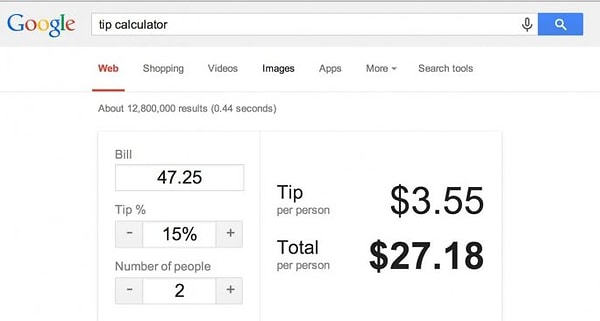 6. Кроме того, можно легко и просто посчитать, какую именно сумму нужно оставить "на чай". На случай, если вы отправились за границу.
