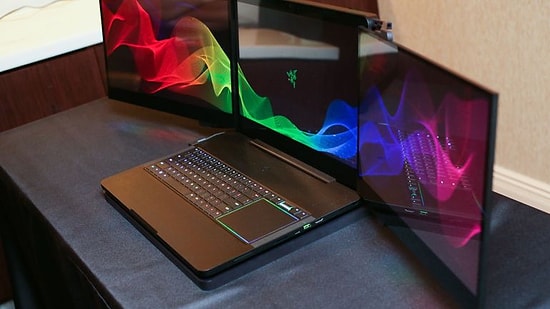 Razer, Oyuncular İçin Dünyanın İlk 3 Ekranlı Dizüstü Bilgisayarını Duyurdu