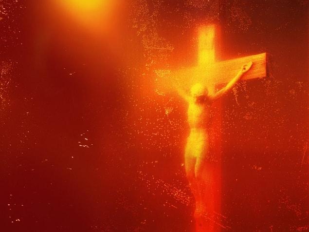 99. Immersions (Piss Christ), Andres Serrano, 1987