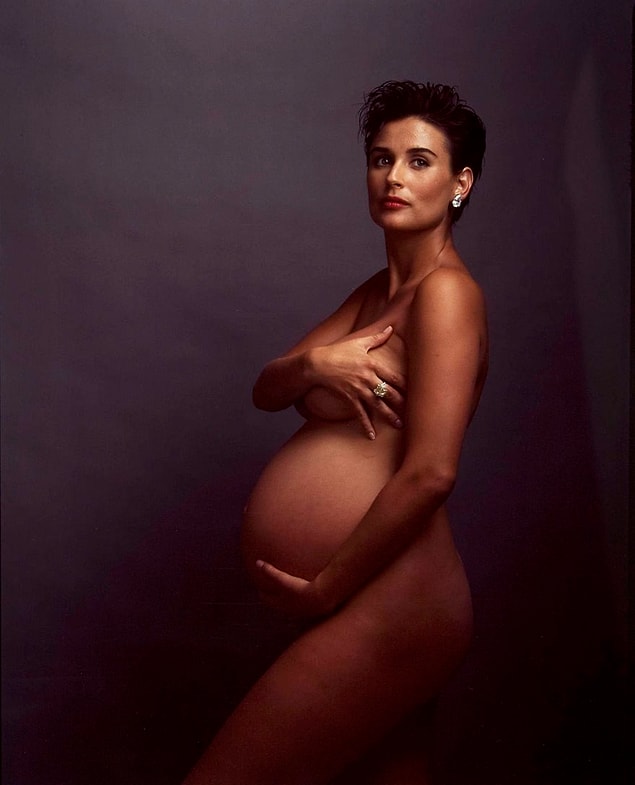 92. Demi Moore, Annie Leibovitz, 1991