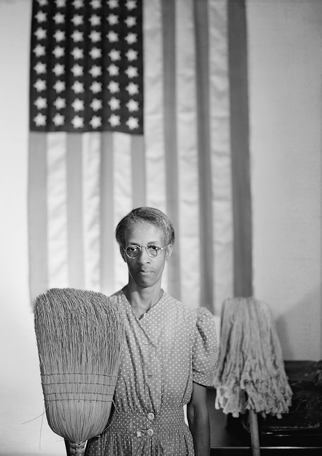 59. American Gothic, Gordon Parks, 1942