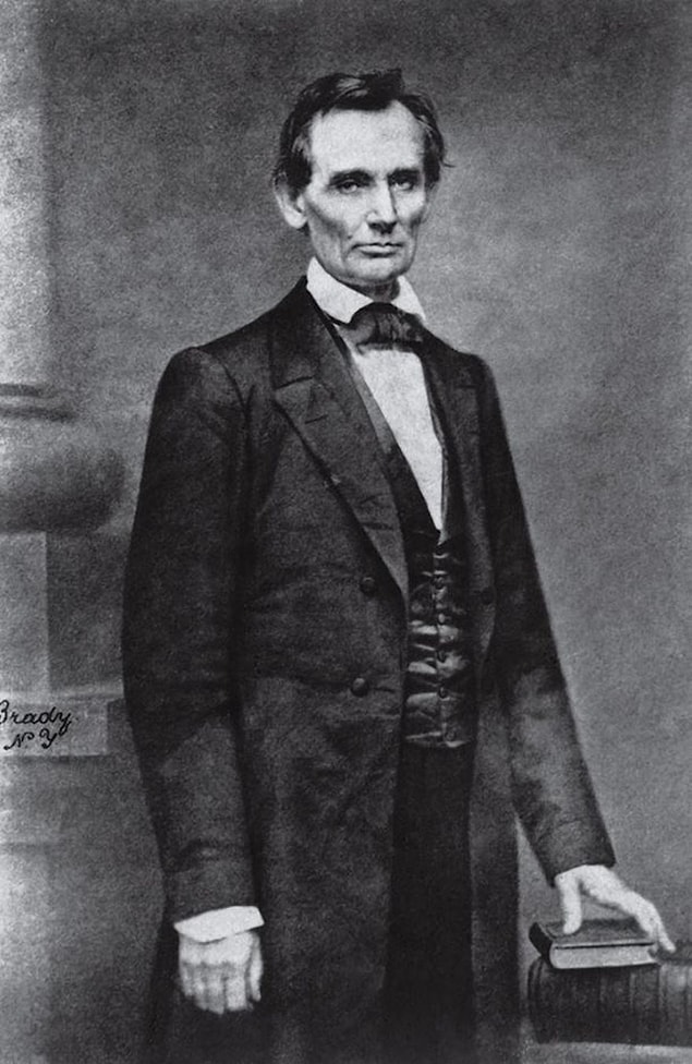 44. Abraham Lincoln, Mathew Brady, 1860