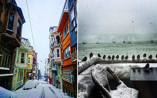 Kar Altında Bir Başka Güzel: Sosyal Medyadan Bembeyaz İstanbul Manzaraları