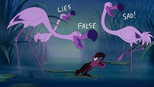 16. Действие "Русалочки" происходит в Дании. Но что там делают эти розовые фламинго? Они же не живут в Дании