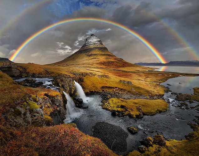 7. Rainbow over Kirkufell.