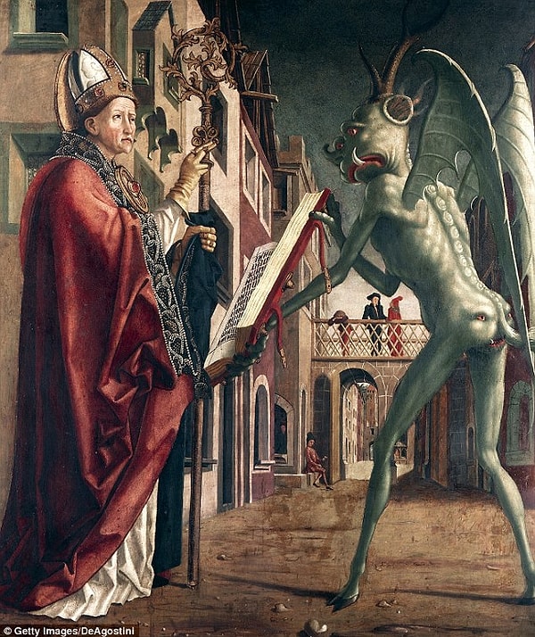 4. "Saint Wolfgang and the Devil", (Aziz Wolfgang ve Şeytan) (1475)