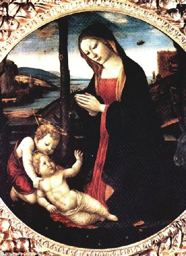 7. "Madonna with Saint Giovannino", (15. Yüzyıl) Domenico Ghirlandaio