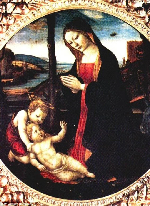 "Madonna with Saint Giovannino", (15. Yüzyıl) Domenico Ghirlandaio