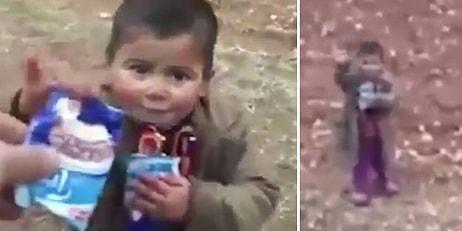 Türk Askerlerinin Suriyeli Çocuğa Çikolata İkramı
