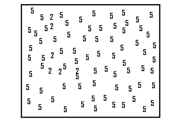 5. Какую букву образовывают двойки?