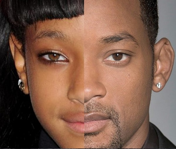 6. А дочь Уиллоу - буквально вылитый отец