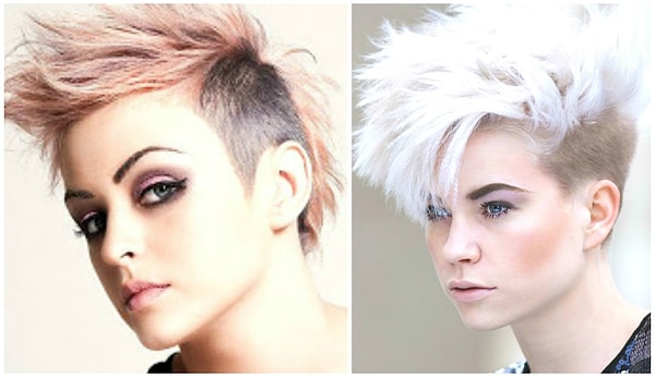 4. Выбритый висок или затылок