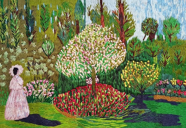 7. "Женщина в саду"