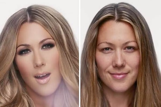 Она устала от бесконечного фотошопа, и вот, что она сделала