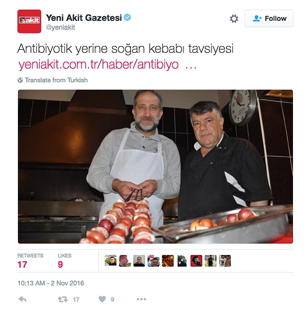 6. İlaç baronları şokta! Yaşasın yerli ve milli soğan lobisi!