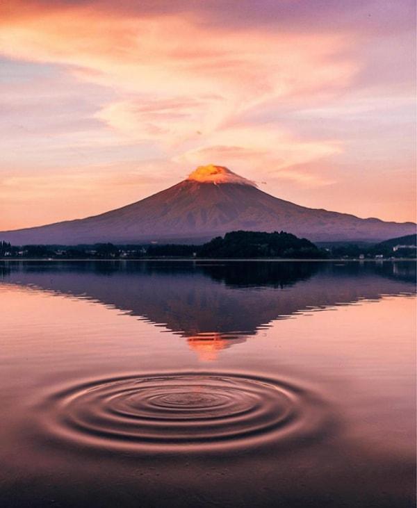 22. Kusursuzluğun Fuji Dağı manzaralı fotoğrafı!