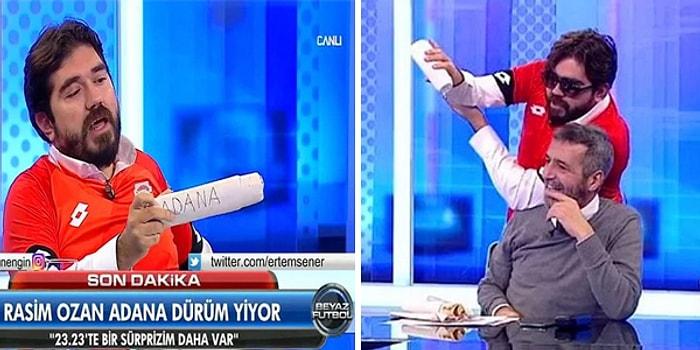 Beyaz Futbol Bildiğiniz Gibi! Rasim Ozan, Stüdyoya Adana Dürüm Getirtip Nusretçilik Oynadı