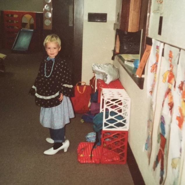 16. “When I was in preschool I was a huge fan of the dress-up box. When asked what I want to be when I grow up, I would reply ‘a lady.’”