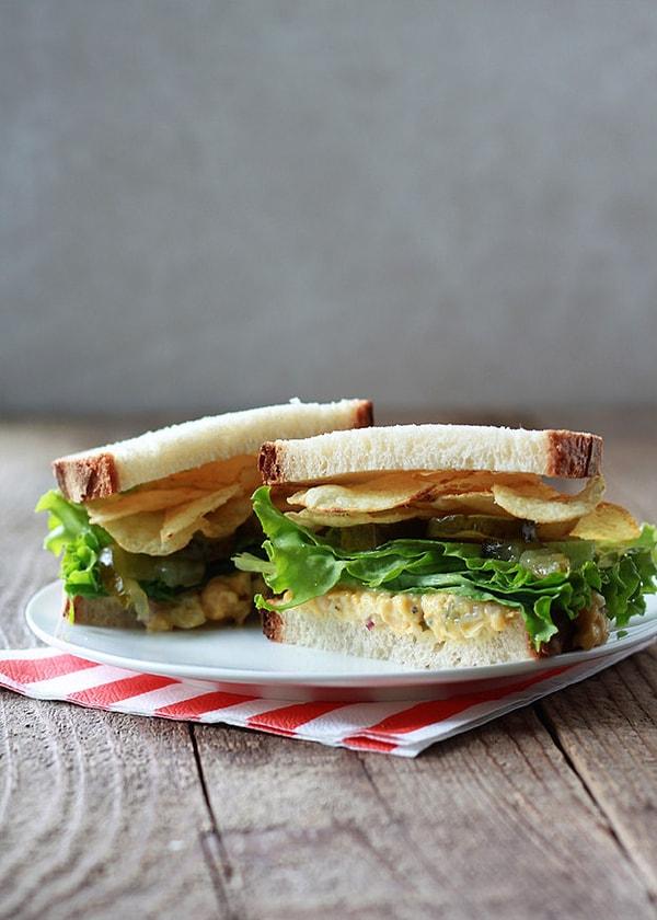 9. Vegetaryen sandviçler için de birebir bir çözüm.