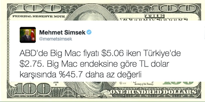 Mehmet Şimşek'in Twitter'da Yaptığı Big Mac Hesabına Sosyal Medyanın Tepkileri