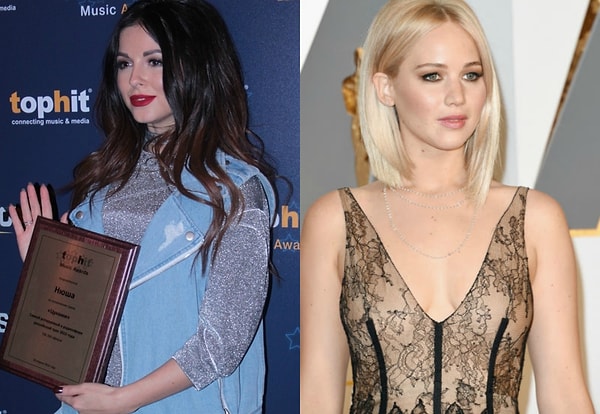 7. 26 лет: Нюша vs Дженнифер Лоуренс