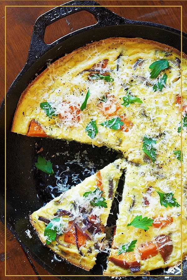 22. Фритата с бататом, запеченная в духовке