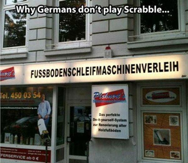 5. Almanlar neden Scrabble oynamaz: