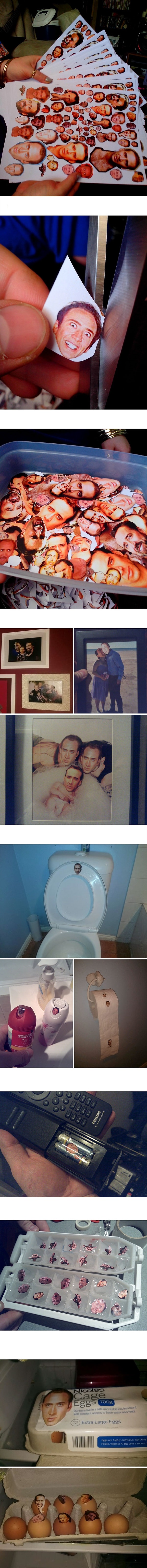 1. Розыгрыш с Николасом Кейджем для любимого братца