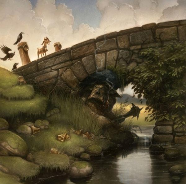 4. Üç arkadaşınla birlikte bir ırmağın üzerindeki köprüden geçeceksiniz. Fakat köprüyü koruyan bir Troll var ve geçmenize izin vermeden önce içinizden biriyle dövüşmek istiyor. Ne yapardın?