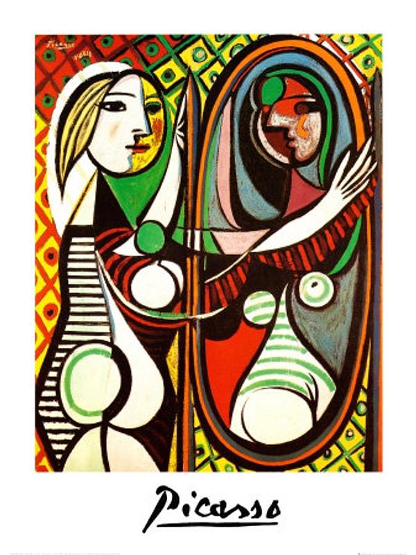 16. Pablo Picasso-Girl Before a Mirror