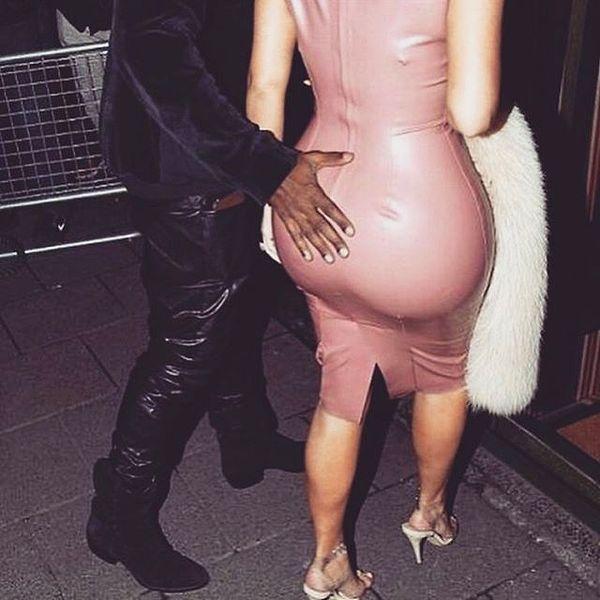 Proving he’s a real gentlemen by prioritizing Kim’s butt.