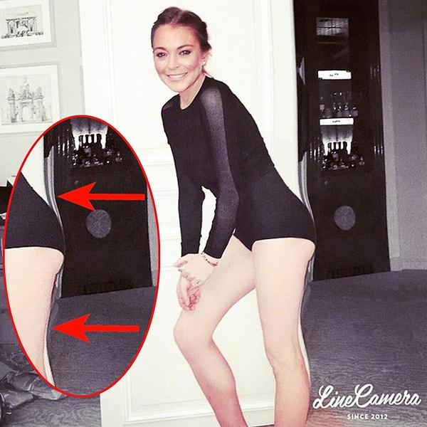 8. Lindsay Lohan, daha ince bir bacak ve daha büyük bir kalça için uğraşırken kapının gözünün yaşına bile bakmamıştı.