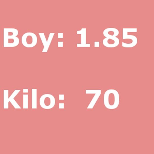 Boy 1.85 Kilo: 70