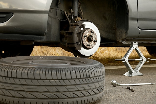 "LPT: When changing a tyre, loosen the nuts before you jack up the car. It's much easier to loosen nuts when the car is down, especially if they are tight and need a little more force to loosen them."