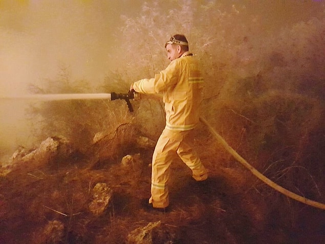 8. The firefighter