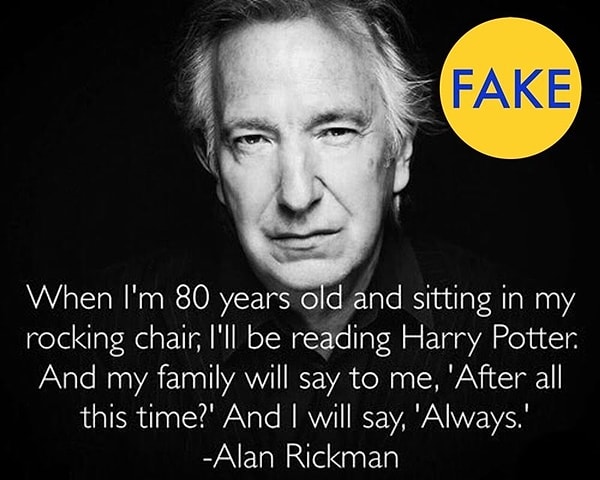 5. Эта цитата действительно принадлежит Алану Рикману?