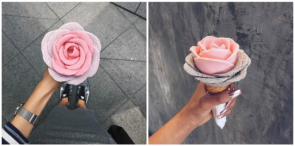 Мороженое в виде розы. Такого десерта вы еще не пробовали!