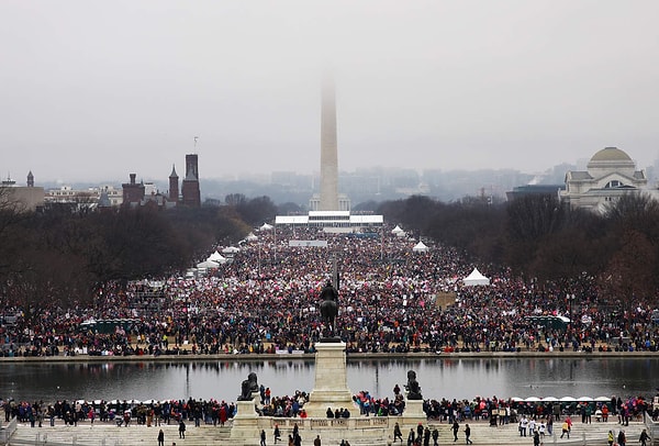 Washington'da manzara bu şekildeyken...