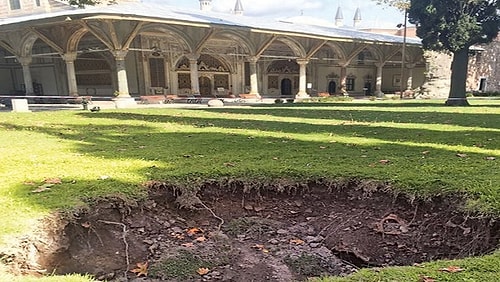 Saray'ın surlarında meydana gelen çökmenin ve oluşan dev göçüklerin sebebi belli oldu