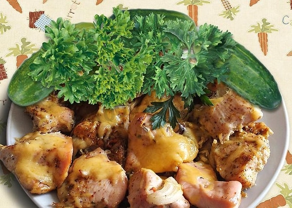 7. Куриная грудка с сыром в духовке