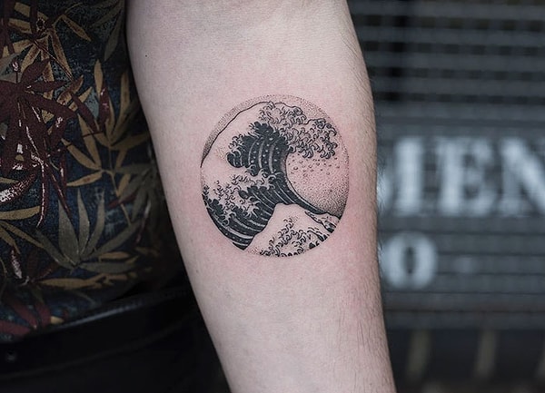 17. "Большая волна в Канагаве", Кацусика Хокусай