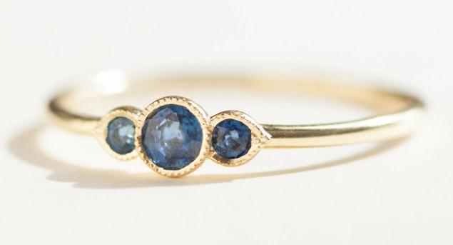 6. Triple sapphire reminding us once again of the legendary harmony of blue and gold.
