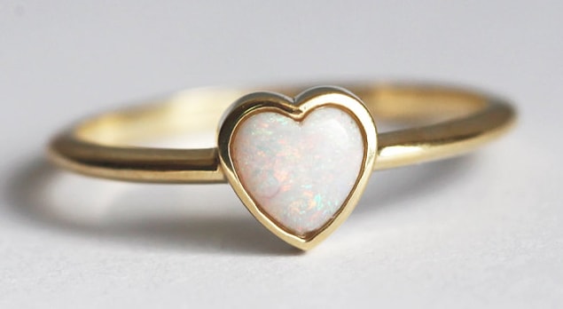 15. Opal and small heart-shape!