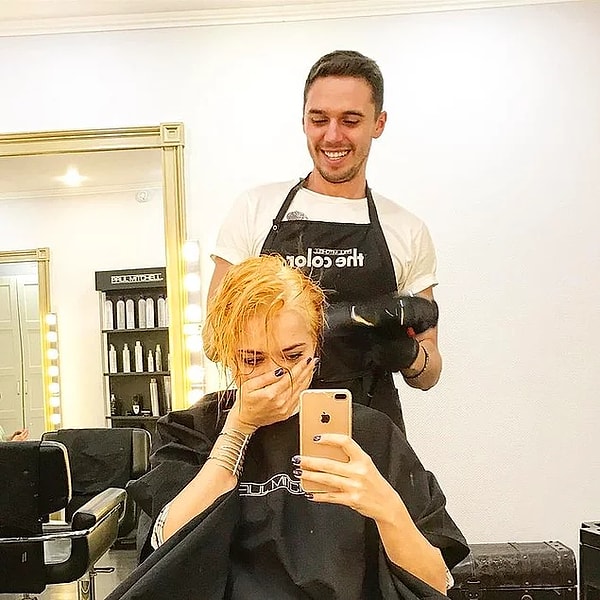 4. Одно из последних преображений, несказанно удививших всех подписчиков Настасьи, — ее перевоплощение в блондинку